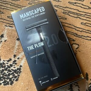 Manscaped PLOW (safety razor with 3 blades NIB